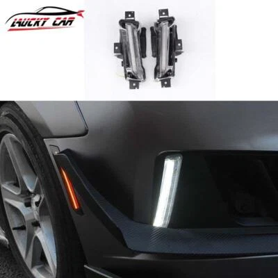 2 piezas apto para parachoques delantero Chevrolet Camaro 16-19 luz LED luz de circulación diurna Foto 1 de 4