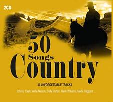 2CD 50 Songs Country, Johnny Cas... - Johnny Cash, Tex Ritter, Willie... CD 99VG
