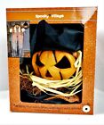 NEW Spooky Village Halloween 6 ft Hanging Pumpkin Man with Lights & Sound  1122