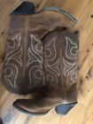 Women's Durango Crush #Rd3514 Snip Toe Brown Leather Western Cowboy Boots 7.5 M