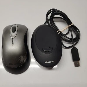 Microsoft Wireless Laser Mouse 2000 Model 1058 With USB Receiver Model 1053 - Picture 1 of 8