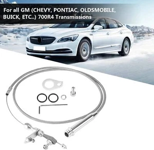 Braided Transmission Kick Down Cable Detent Fits For GM Chevy Trans 350 TH350 US - Picture 1 of 20