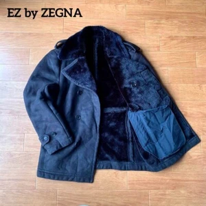 Ez By Zegna Sanyo Shokai Mouton Coat Boa Pea L Size Men L Limited Edition Rare M - Picture 1 of 13