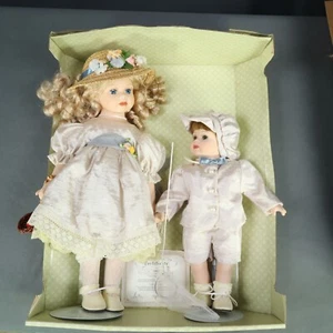 Classic Treasures Fine Bisque Porcelain Doll Set Boxed - Picture 1 of 18
