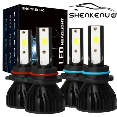 For GMC Savana 1500 2500 3500 1997-2019 LED Headlights Kit High Low 6000K Bulbs - Image 1 of 4