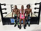 WWE The New Day Wrestling Figures Bundle Xavier Woods Big E Kofi Kingston
