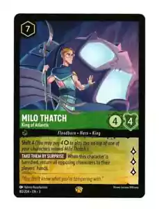 Milo Thatch King of Altantis 80/204 Disney Lorcana Into the Inklands Legendary - Picture 1 of 1