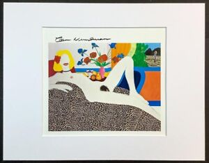 Tom Wesselmann - Hand Signed - Vintage Multi-Colored Print 11x14 Mat FRAME READY