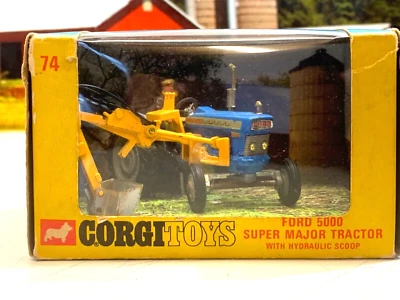 CORG.74.FORD 5000 SUPER MAJOR TRACTOR.TRENCHING SHOVEL.DITCHING BUCKET.DIGGER - Image 1 of 4