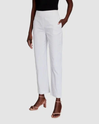 $691 Pantalones para mujer Oscar de la Renta blancos recortados de pierna recta talla 8 Foto 1 de 3