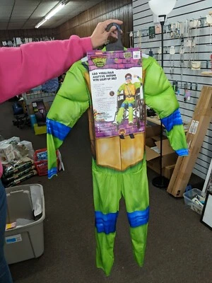 Disfraz Tortugas Ninja Leonardo Azul Silla de Ruedas Disfraz Adaptable Cinturón Iluminado L Foto 1 de 4