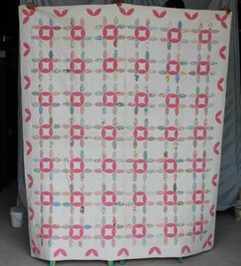 Antikes amerikanisches Quilt-Teeblattmuster - Bild 1 von 7