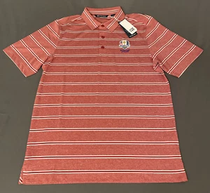 Cutter & Buck Ryder Cup Shirt Polo Golf Logo Small Red Striped NWT MSRP $75 - Picture 1 of 6