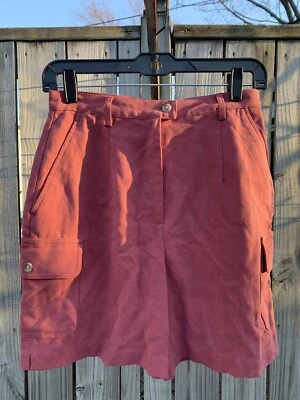 Pantalones Cortos de Golf IZOD Para Mujer Rojo Granate Estilo Carga Talla 4 Foto 1 de 4