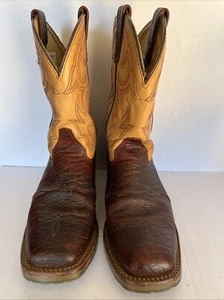 Double H - Graham Men's Sz 9" USA Bison Square Toe I.C.E Roper - DH4305 - Picture 1 of 9