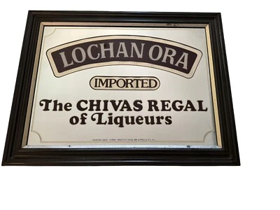 Lochan Ora Importato Whisky Specchio Bar Insegna Chivas Regal Liquori 26" x 20" - Immagine 1 di 4