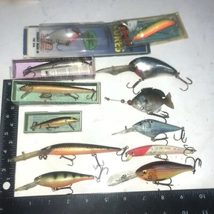 12 Lures Rapala Berkley Lee Sisson Norman Yo Zuri Husky Spoon Shad Rap Risto A 4 - Picture 1 of 1