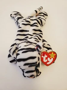 1996 Ty Beanie Baby Blizzard the White Tiger Plush - Bild 1 von 4