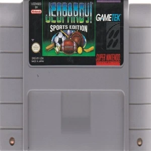 Jeopardy! Sports Edition 1993 SNES Game Cartridge Only - Tested & Guaranteed - Picture 1 of 1
