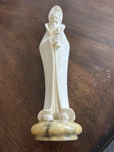 Vintage Asiatischer Mann Konfuzius? Signierte italienische Alabaster Figuren von A. Giannelli - Bild 1 von 6
