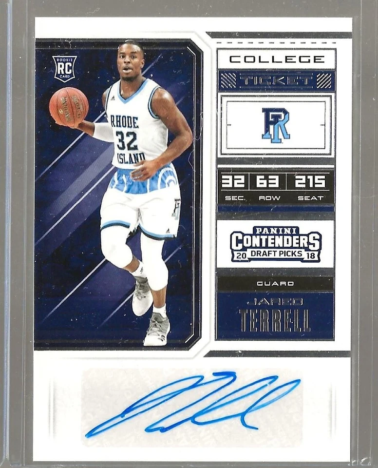 2018 Contenders Draft Picks #99 JARED TERRELL College Ticket Rookie AUTO - Image 1 of 1