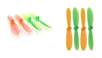 Hubsan X4 H107D Green/Orange and Green/Yellow 55mm Propellers - Image 1 of 4