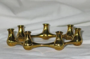Vintage Jens Quistgaard Danish Modern Dansk Era 7 Taper Candleholder in Brass - Picture 1 of 5