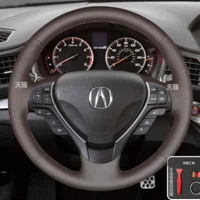 Ручная строчка кожаный чехол на руль для Acura RDX 2013-17 ILX 2012-19 ZDX - Изображение 1 из 4