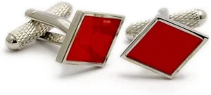 Gemelos - Traje de Tarjeta Diamantes - Regalo de Poker * Nuevo * En Caja - Imagen 1 de 2