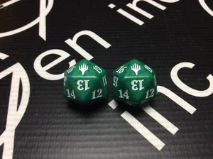 MTG Magic the Gathering Green Planeswalker Spindown Dice X 1 - Picture 1 of 1