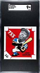 1980 Laughlin 300/.400/500 Club #16 Hank Aaron Atlanta Braves - SGC 9 come nuovo - Foto 1 di 2