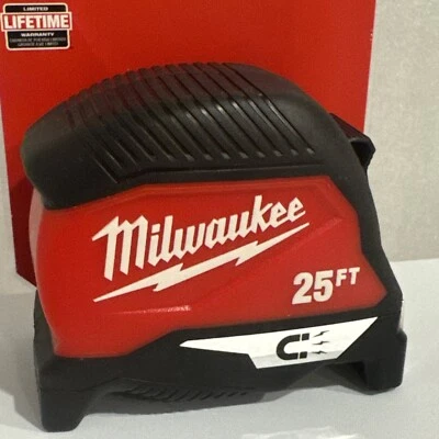 Milwaukee  Tape Measure,25 Ft L Blade Sae - Image 1 of 4