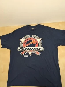 t-shirt vintage anni 90 ATLANTA BRAVES TRENCH XL mlb baseball georgia morbida sottile - Foto 1 di 6