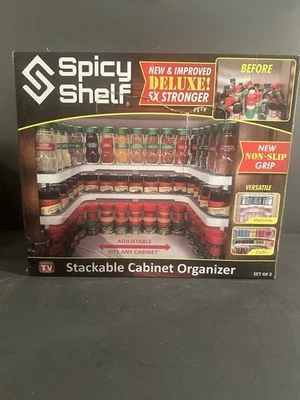 Estante picante de lujo nuevo estante apilable mejorado como se ve en TV agarre antideslizante Foto 1 de 2