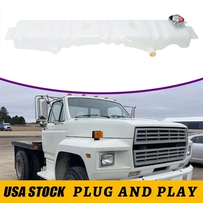Tanque de desbordamiento de refrigerante para Ford F600 F700 F800 1980-1998 F6HZ-8A080-B Foto 1 de 4