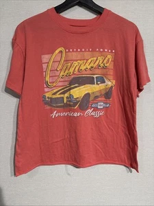 Chevy Camaro “Detroit Power” Red T-Shirt Size Large General Motors Licensed - Picture 1 of 7