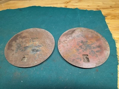 Estufa de leña de salón vintage tapa de hierro fundido X2 Foto 1 de 4