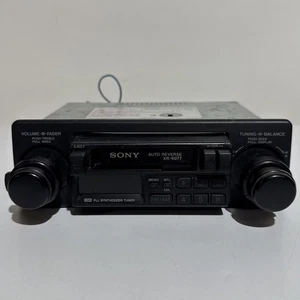 Vintage Sony Cassette Autoradio Radio Player Tuner XR-6077 Japan ungetestet lesen - Bild 1 von 8