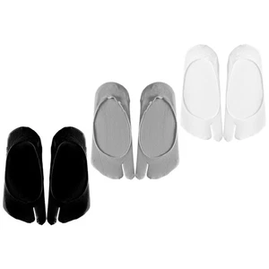3 pares de calcetines de algodón Tabi hombre transpirables de dos dedos con dedos separados - Imagen 1 de 12