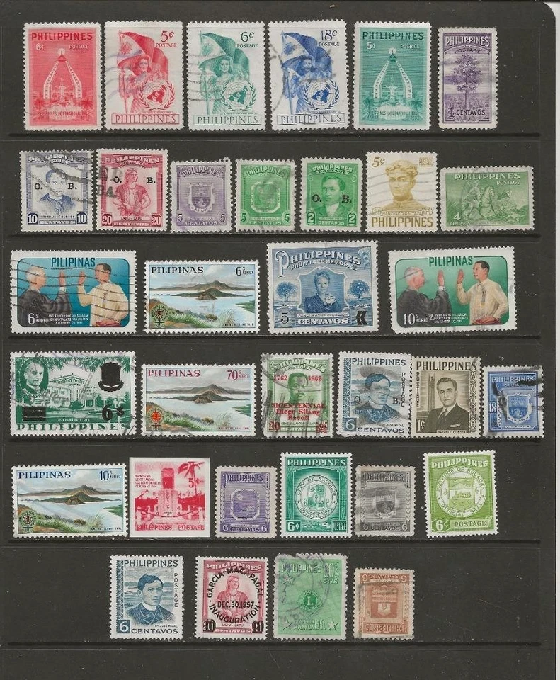 FILIPINAS - SURTIDO DE 33 SELLOS USADOS Y MH DIFERENTES - S73 Foto 1 de 1