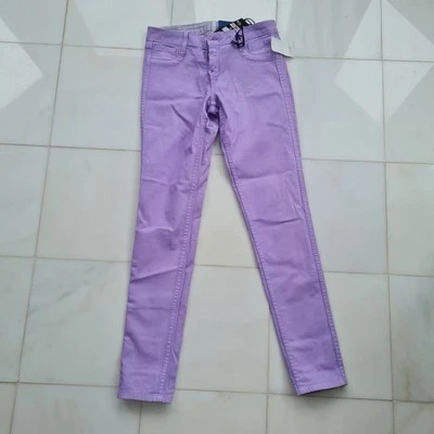 Bleulab Jeans Womens Small 28 Reversible Purple Paisley Jegging Skinny Y2K $201 - Image 1 of 4