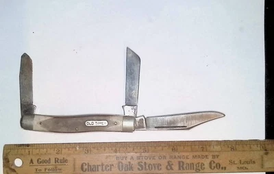 Navaja de bolsillo Schrade Old Timer 80T de tres hojas EE. UU. Foto 1 de 4