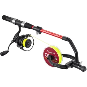 Bobinadora de línea de pesca sin esfuerzo con abrazadera ajustable y mango de aluminio duradero - Imagen 1 de 7