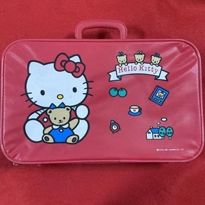 Sanrio Hello Kitty Trunk Case Retro Vintage PVC 1991 Unisex Poor Condition - Picture 1 of 9