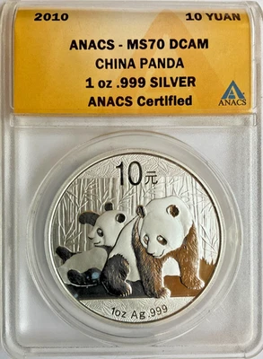 2010 China - People's Republic 10 Yuan 1 oz Silver Coin. KM# 1931 - Image 1 of 2