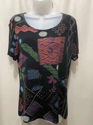 Top tejido ceñido artístico vintage renacentista colorido arte para usar talla S Foto 1 de 4