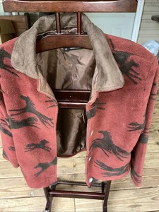 Chaqueta polar Tsunami Wild Horses para mujer S/P gamuza cuero cuello trasero - Imagen 1 de 6