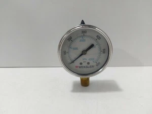 Weksler BY12YPM4LW Druckmesser 0-600 PSI, 1/4" NPT - Picture 1 of 9