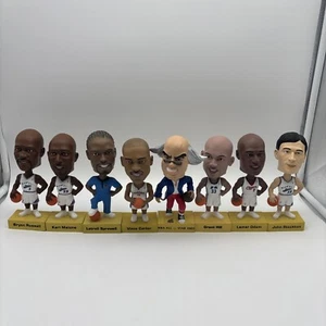 8 Vintage 2002 NBA All Star Bobblehead Upper Deck Franklin Malone Hill Russel - Picture 1 of 9
