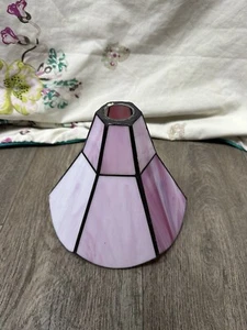 Lampenschirm Tiffany Stil rosa - H 18 x L 20 cm  - Bild 1 von 6